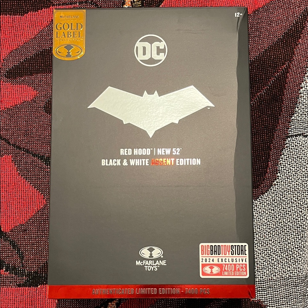 McFarlane Gold Label Collection Red Hood New 52 Black & White Accent Edition